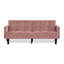 Velvet Futon Couch Convertible-1735251470