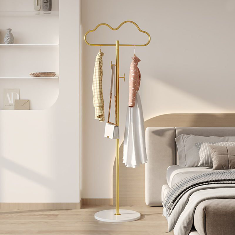 Carlheinz Metal Freestanding Coat Rack, Gold
