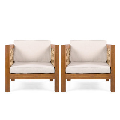 Outdoor Club Patio Chair with Cushions