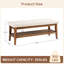 Banc de rangement rembourré Hahnville -602685183
