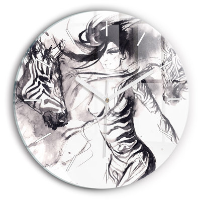 Glass Wall Clock