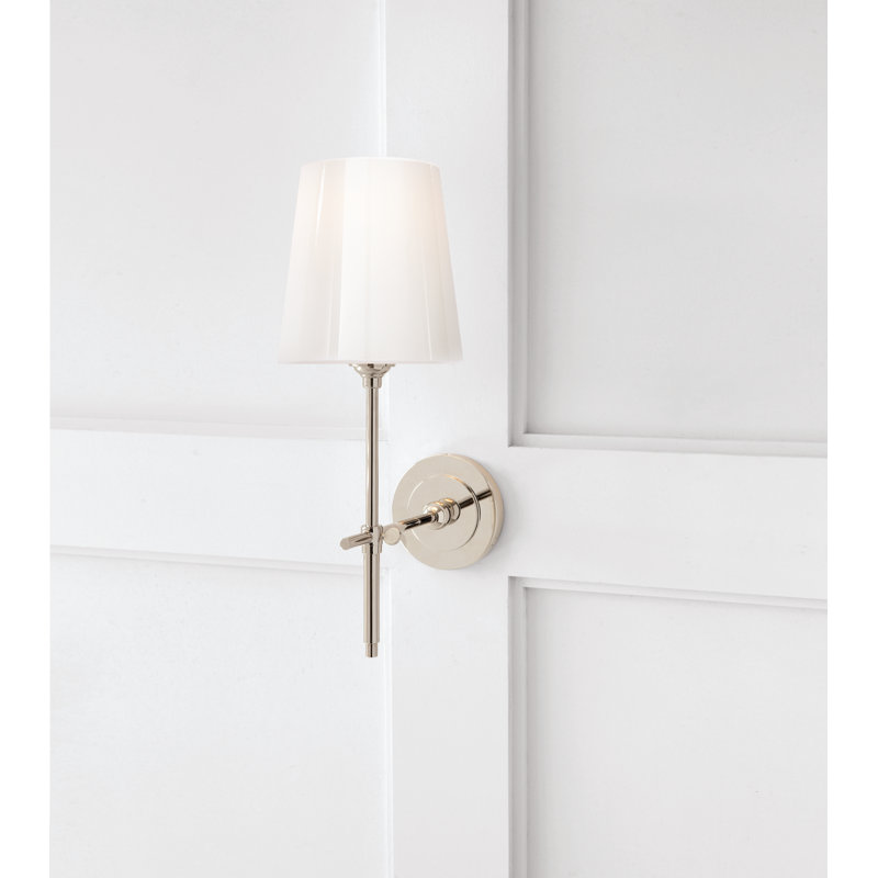 Thomas O'Brien Bryant Sconce, Polished Nickel