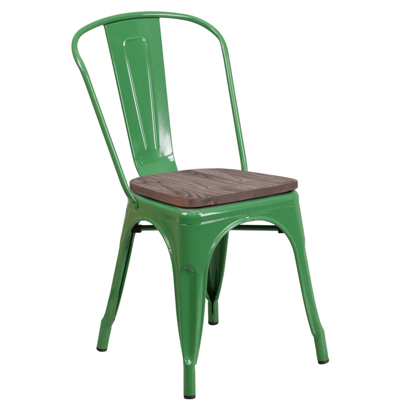 Chaise empilable Ketchum, vert