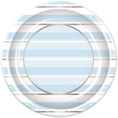 Striped Plates - 9" - Pack of 12