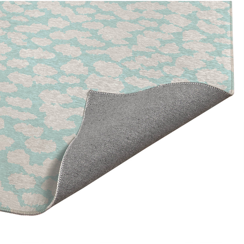 Tapis de bureau léger Animal Splat, L 5 pi x L 3 pi, Bleu clair