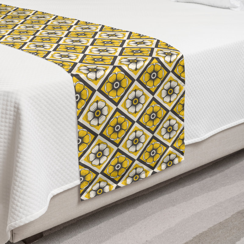 Chemin de lit 100% polyester, Simple