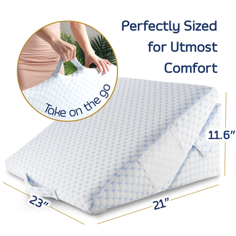 Ensemble de coussins réglables en mousse à mémoire de forme avec demi-lune Rita