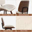 Chaise d'appoint rembourrée en similicuir-1767777195