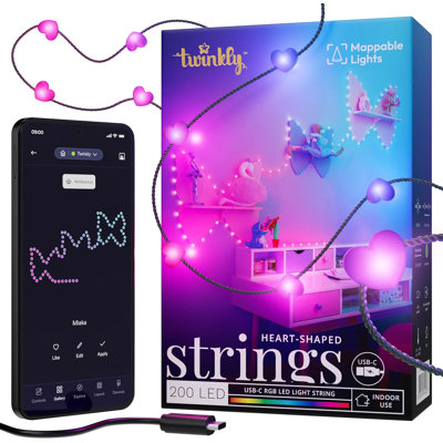 Guirlande Twinkly Strings Usb-c Heart 200 Led