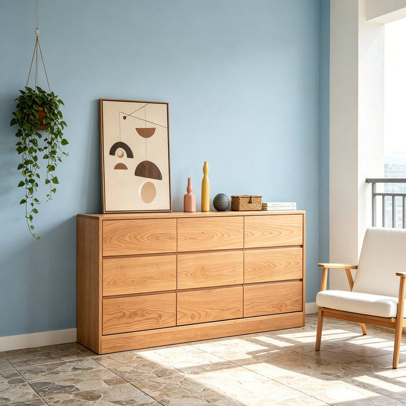Armoire de rangement à tiroir de style américain