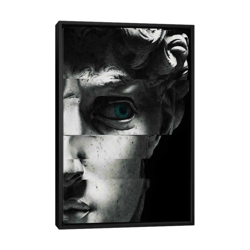 David's Eye - reproduction d'art murale encadrée, Noir, Reproduction encadrée sans passe-partout, H 26 po x l 18 po