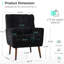 Fauteuil de style Mid-Century avec dossier ergonomique, mousse haute densité et siège rembourré pour salon