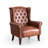 31.5" Wide Faux Leather Wingback Chair-1015972084