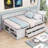 Nadiv Wooden Daybed with 4 Drawers-589121440-589121441