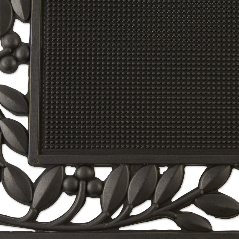 Non-Slip Floral Outdoor Doormat