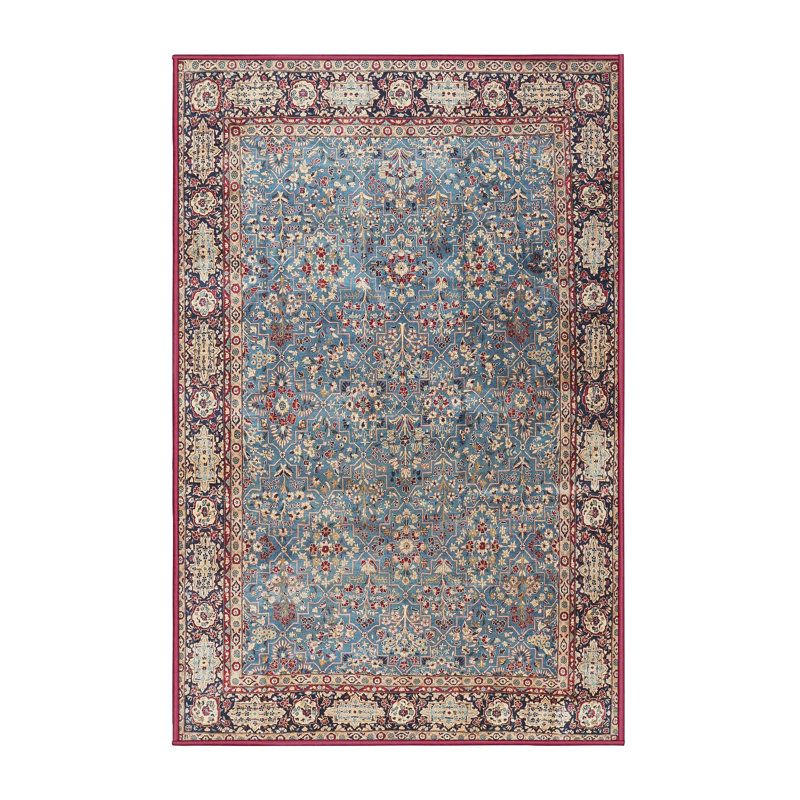 Tapis oriental beige / bleu / brun, Rectangle 4 pi x 6 pi