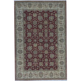 Shamas Oriental Area Rug in Red/Ivory/Green/Yellow