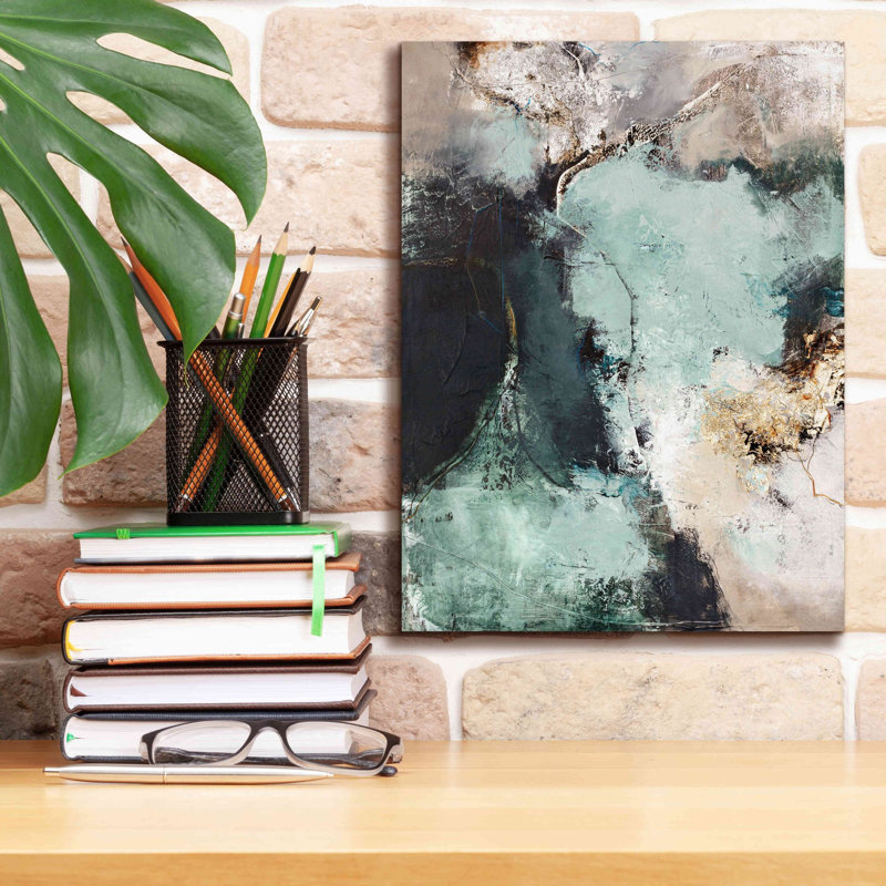«Pashko Great Green» par Design Fabrikken, reproduction sur toile tendue, H 16 po x l 12 po x P 0,75 po