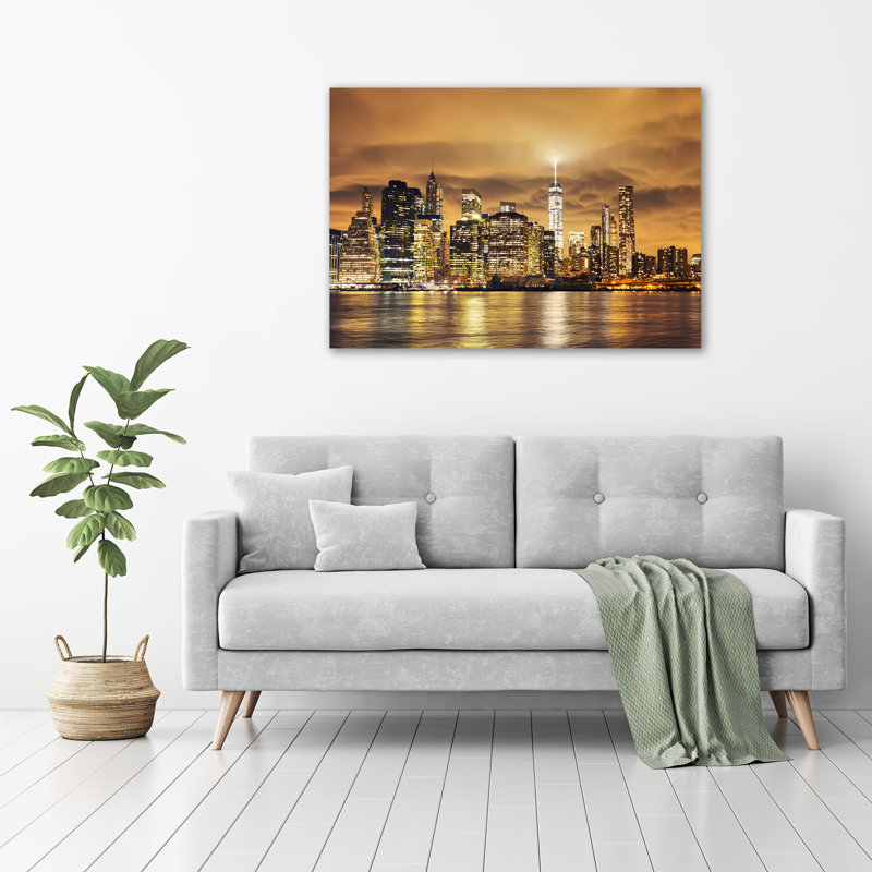 Manhattan New York - No Frame Print on Glass