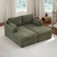 Chaise longue en chenille recouverte de tissu l 63,3 po