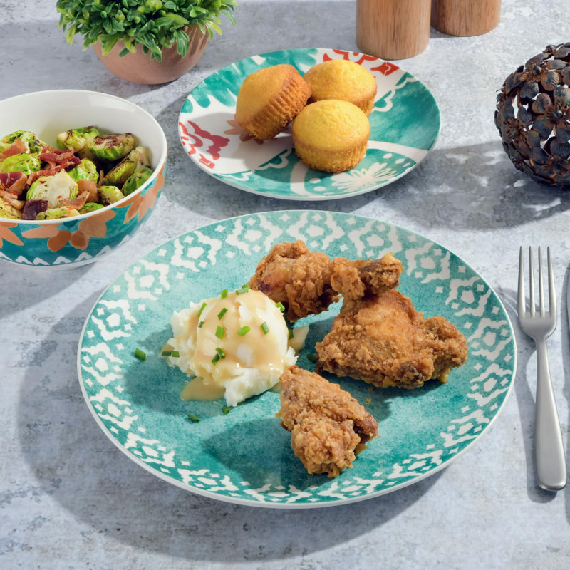 Tia Mowry Piece Ceramic Dinnerware Set - Service for 4