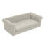 Élégant lit pour animaux de compagnie rectangulaire pour chiens grands et surdimensionnés, canapé-lit surélevé durable, canapé pour chien confortable, canapé pour chien en lin moderne et tendance - beige-785243305