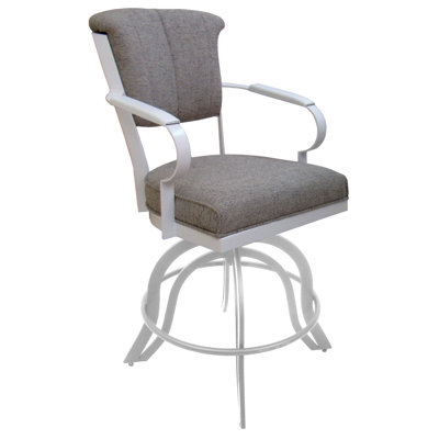 Tabouret de bar pivotant en métal 30 po
