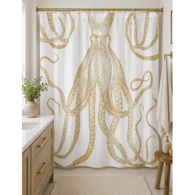 Rideau de douche simple 100% coton Cozart