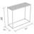Amora 31'' Glass Top Console Table