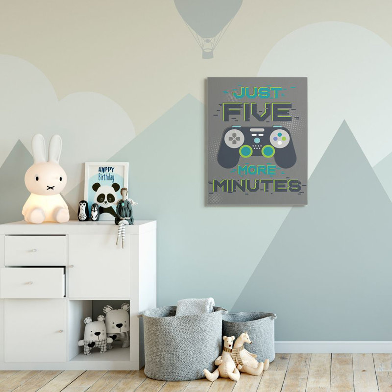 Reproduction d’art sur toile, "I’m Video Game» par Angela Nickeas, H 40 po x l 30 po x 1,5 po, Toile tendue