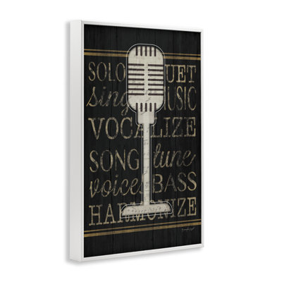 «Microphone Music Motif», estampe numérique, design par Jennifer Pugh