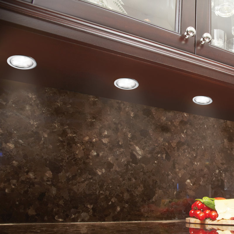Palet d'éclairage DEL sous les armoires, Satin Nickel