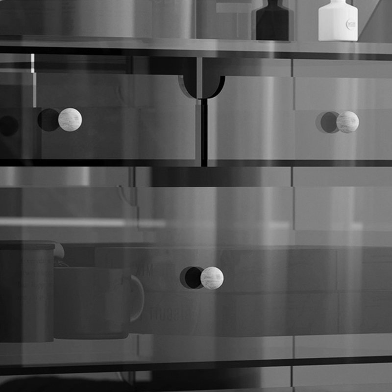 Modern acrylic corner multi-functional, Black