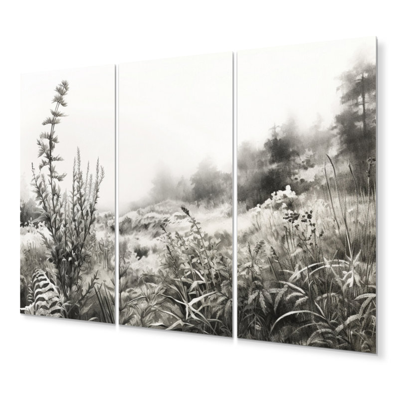 Traditional Plants & Flowers Wall Decor on Metal