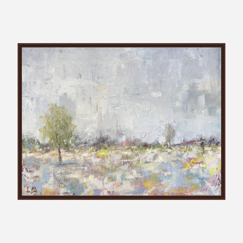 Burst of Spring - Artist Enhanced Canvas Print, Brown Framed Canvas, 25.5" H x 31.5" W x 1.75" D