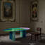 Table basse peinte ovale en graffiti