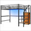 Lit mezzanine double en métal avec bureau-1903797186
