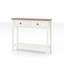 Console avec 2 tiroirs et tablette de rangement inférieure