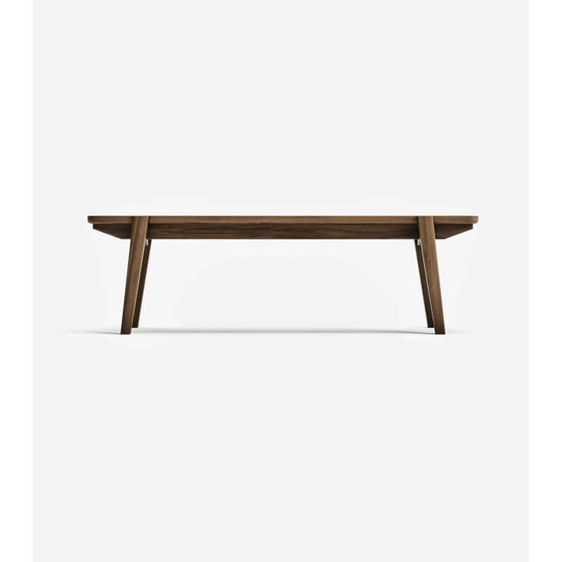 Apanas Solid Wood Dining Bench, Coffee