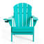 Ensemble de 6 chaises Adirondack pliantes, chaises de foyer, porte-gobelet, PEHD toutes saisons-1609451529