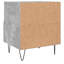 Erno 40cm W Iron Bedside Table-1422215013