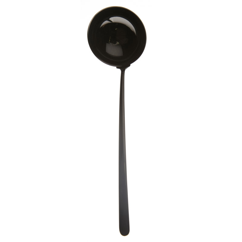 Linea Stainless Steel Ladle, Oro-nero