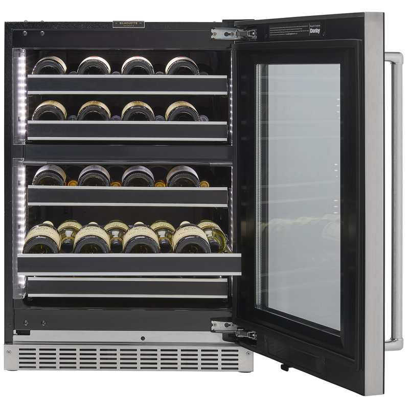 Danby Dual Zone 26.75'' Built-In 37 Bottle Wine Refrigerator, Right