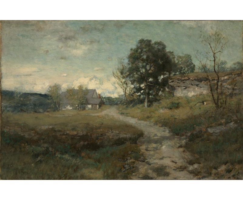 «Arkville Landscape» par Alexander Helwig Wyant - Art mural sur toile tendue avec châssis, H 17 po x l 24 po