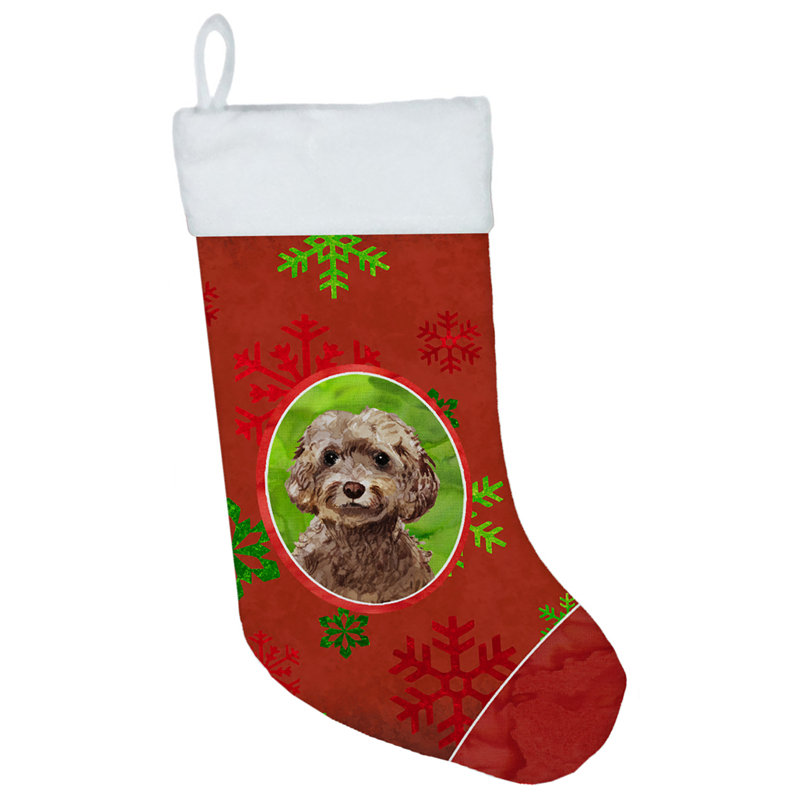 Chaussette de Noël, Cockapoo brun