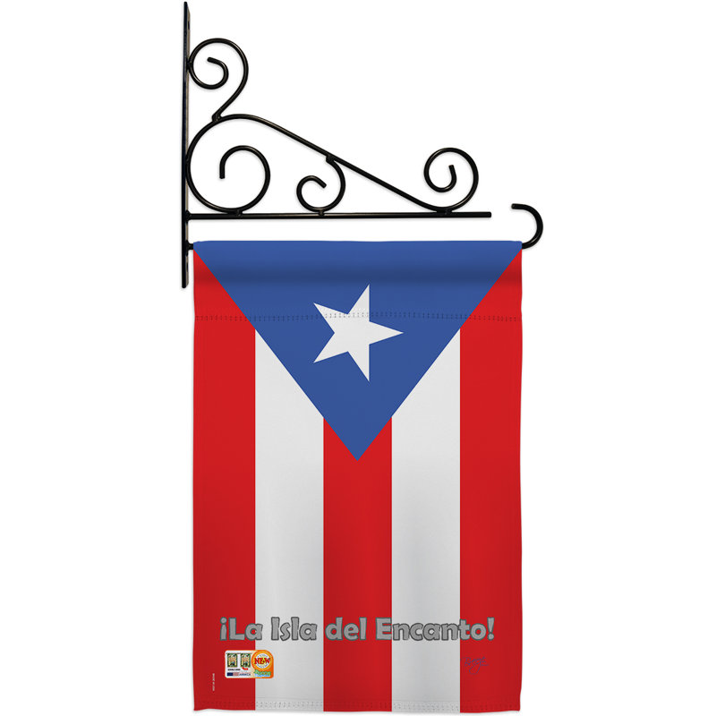 Double Sided 18.5'' H x 13'' W Polyester Flag Set