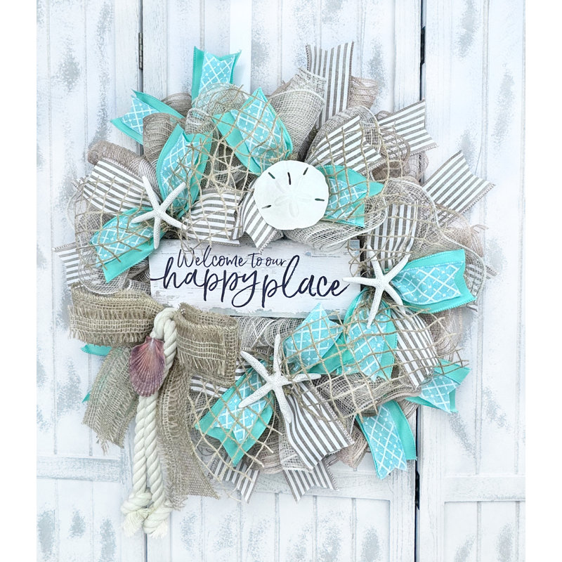Paradise Wreath Boutique Handcrafted Dried 18'' Wreath