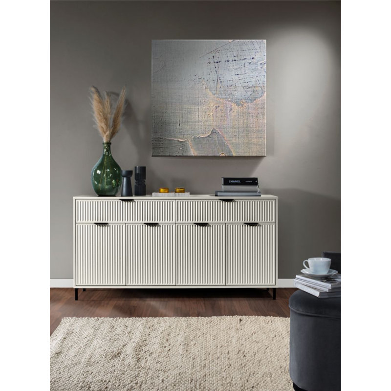 165 cm W Chest of 2 Drawers, Cashmere
