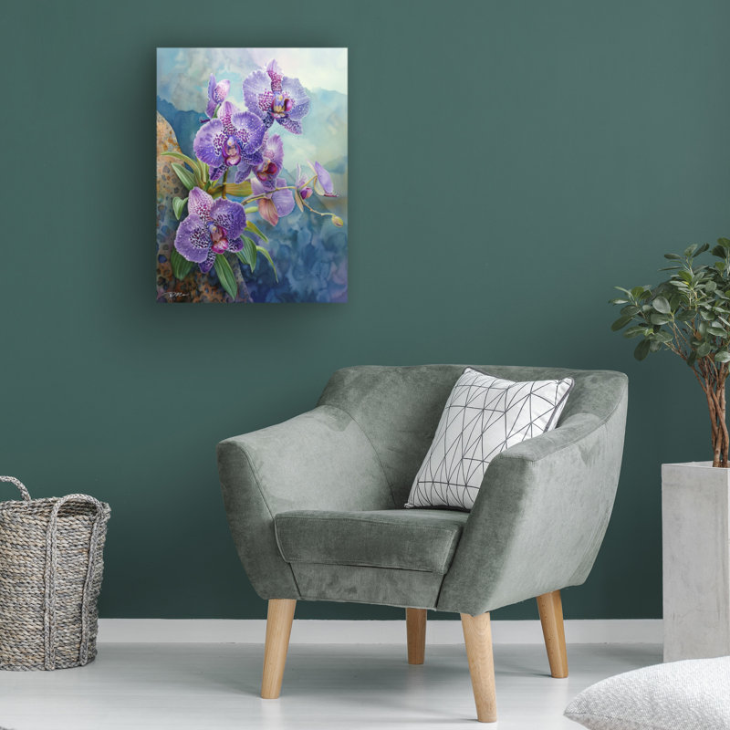 Art sur toile, bolognaise, tigre bleu, H 14 po x l 19 po