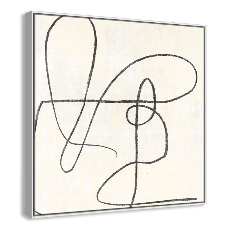 «Samantha Floater Frame», reproduction d'art sur toile, H 37,5 po x l 37,5 po, White